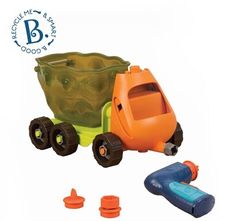 【美國 B.Toys 感統玩具】載卡多翻斗車(拼卡車) 售完絕版