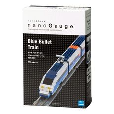 【Nanoblock 迷你積木】NGT-010 nanogauge 列車收藏-藍色子彈列車