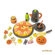 【木可米mOKmi x umu】木製家家酒-南瓜披薩玩具 MO100013