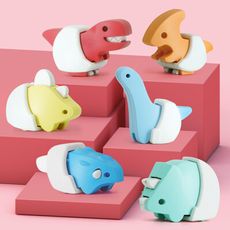 超值組【HALFTOYS 哈福玩具】恐龍寶寶六款合售(三角龍/霸王龍/地震龍/甲龍/劍龍)加贈品
