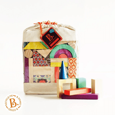 【美國 B.Toys 感統玩具】屋啦啦積木 手眼協調配對