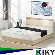 KIKY 凱莉經濟型素面木色床頭片 雙人5尺
