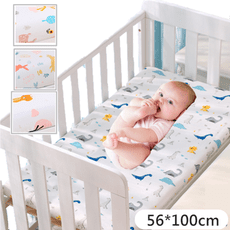 【純棉款56*100cm】嬰兒床包 新生兒全棉床包 兒童床包 寶寶床包 透氣 鬆緊床單 嬰兒床床包