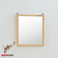 【RICHOME】沃德實木掛鏡