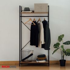 【RICHOME】鋼鐵人雙層衣櫥架