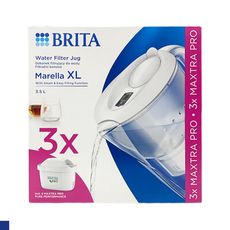 BRITA Marella 濾水壺3.5L+純淨全效型 PRO 3入濾芯