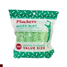 美國 Plackers 派樂絲微薄荷清涼牙線棒 300支裝