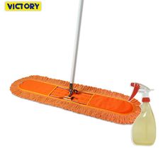 【VICTORY】業務用靜電棉紗拖把組90cm(1拖+靜電強效劑480ml)