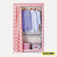 【VICTORY】106x46x165cm彩豔防塵衣櫥(HB-Z125) #1327016