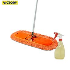 【VICTORY】業務用靜電棉紗拖把組60cm(1拖+靜電強效劑480ml)