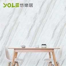 【YOLE悠樂居】廚房自黏耐高溫防汙防油加厚壁貼-石紋200cm(5種款式)