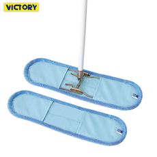 【VICTORY】業務用超細纖維吸水靜電除塵拖把60cm(1拖1布)#1025090-1