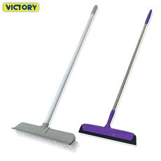 【VICTORY】浴室去污刮水特大兩用地板刷+多功能除塵海綿掃把