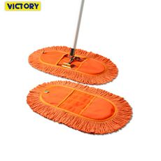 【VICTORY】業務用靜電棉紗拖把組45cm(1拖1布)#1025001-2