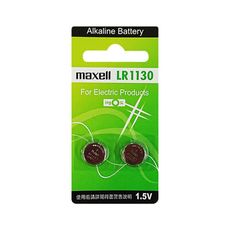 【maxell】LR1130鈕扣型189/LR54鹼性電池 2粒裝(鈕扣電池1.5V無鉛 無汞)