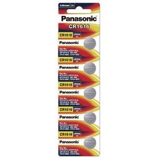 【國際牌Panasonic】CR1616鋰電池3V鈕扣電池 單卡5顆 排裝(公司貨)