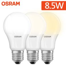 【歐司朗OSRAM】8.5W LED晝光色 E27省電燈泡(小口徑燈泡 發光角度更大)