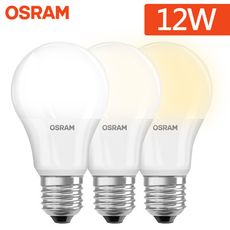 【歐司朗OSRAM】12W LED晝光色 超廣角E27省電燈泡(小口徑燈泡 發光角度更大)