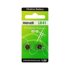 【maxell】LR41鈕扣型192鹼性電池 2粒裝(鈕扣電池 1.5V鈕型電池 無鉛 無汞)