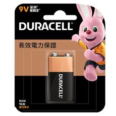 【金頂DURACELL金霸王】9V 吊卡1入裝 鹼性電池(長效電力保證)