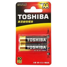 【TOSHIBA東芝】3號AA/4號AAA 鹼性電池2顆 吊卡裝(1.5V LR6 LR03)