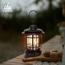 【SHANER山人】三色復古煤油燈 Type-c充電 露營燈 露營氣氛燈 露營夜燈 造型燈 露營