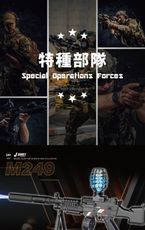 M249手自一體凝膠水彈玩具槍JF-029G