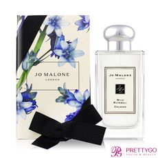 Jo Malone 藍風鈴香水 Wild Bluebell(100ml)-手繪花盒限量包裝-航空版