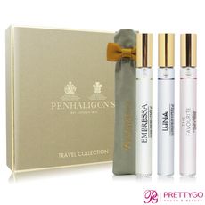 PENHALIGON'S 潘海利根 女性香水禮盒[廣霍之匣+月亮女王+女王的耳語]10mlX3-航版
