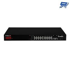 昌運監視器 EDIMAX 訊舟 GS-5216PLC 18埠 Gigabit 智慧型網路管理交換器