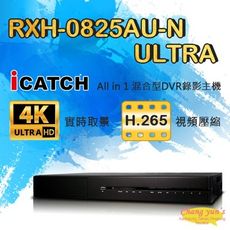 昌運監視器 RXH-0825AU-N ULTRA 8路 混合型 DVR 錄影主機 4K高畫質