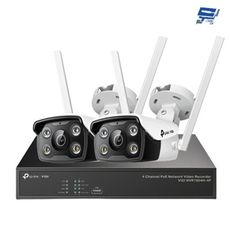 TP-LINK 昌運監視器 組合 VIGI NVR1004H-4P+VIGI C340-W*2支