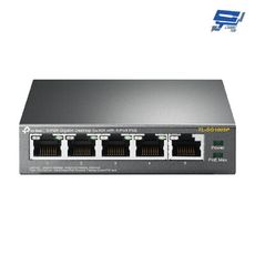 TP-LINK 昌運監視器 TL-SG1005P 5埠Gigabit桌上型交換器+4埠PoE+