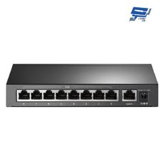 TP-LINK 昌運監視器 TL-SF1009P 9埠桌上型交換器+8埠PoE+10/100 Mbp