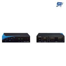 昌運監視器 HSP-2222A HDMI 2.0 18G 2Port 一進二出 影像分配器 廣播分配