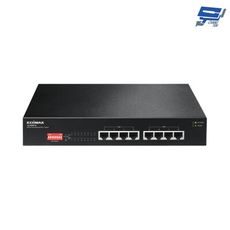 昌運監視器 EDIMAX 訊舟 GS-1008P V2  8埠Gigabit PoE+乙太網路交換器