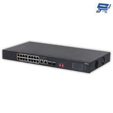 昌運監視器 大華 S3220-16GT-240 16埠 Gigabit 非網管型PoE交換器