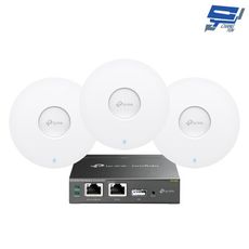 TP-LINK 昌運監視器 組合 OC200*1+EAP610*3 WiFi6無縫漫遊商用/餐飲網路