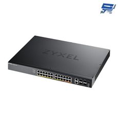 昌運監視器 ZYXEL 合勤 XGS2220-30HP 24埠 GbE L3 存取PoE+交換器