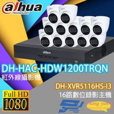 昌運監視器 大華監視器套餐DH-XVR5116HS-I3+DH-HAC-HDW1200TRQN*12