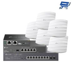 TP-LINK 昌運監視器 組合 ER605+OC200+TL-SG2210MP+EAP225*5