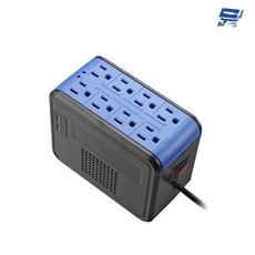 昌運監視器IDEAL愛迪歐PSCU-1000 1000VA 1KVA含USB充電埠電子式穩壓器靚酷藍