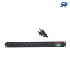 昌運監視器 HANWELL PDU108-20A 8埠 20A 電源排插 LED雙顯電錶