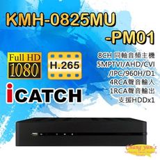 昌運監視器 可取 KMH-0825MU-PM01 4音 IO接點 8路數位錄影主機DVR