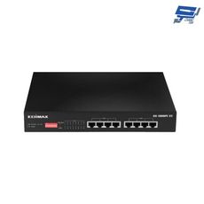 昌運監視器 EDIMAX 訊舟 GS-1008PL V2 8埠Gigabit PoE+乙太網路交換器