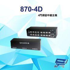 昌運監視器 870-4D 15米 RJ45 12V 1A 4門滑鼠中繼主機