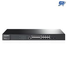 昌運監視器 TP-LINK TL-SG3216 16埠Gigabit網管型交換器2ComboSFP