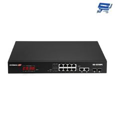 昌運監視器 EDIMAX 訊舟 GS-5210PL PoE+12埠Gigabit智慧型網路管理交換器