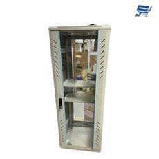 昌運監視器 32U網門型機櫃 網路機櫃 伺服器機櫃 電腦機櫃 含兩個層板 可鎖 含風扇 白色