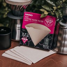 HARIO V60濾紙40張盒裝-02 (1~4杯) 咖啡濾紙 錐形濾紙 萃取濾紙 日本製濾紙 手沖